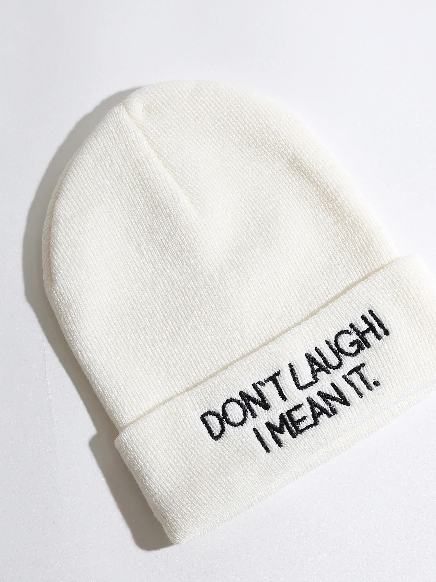 WEGO/ロゴ刺繍ニットキャップ