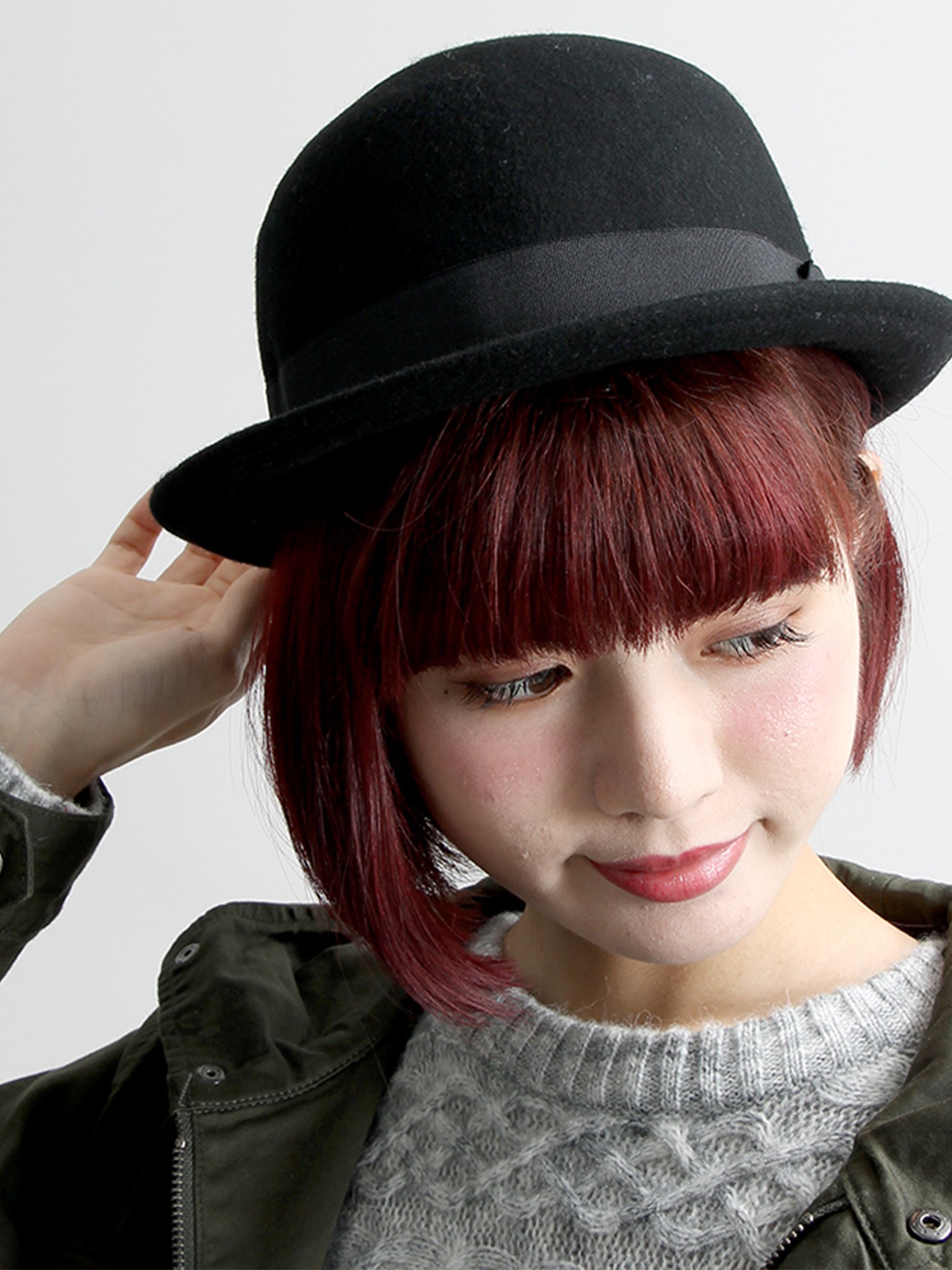 WEGO/フェルトボーラーハット