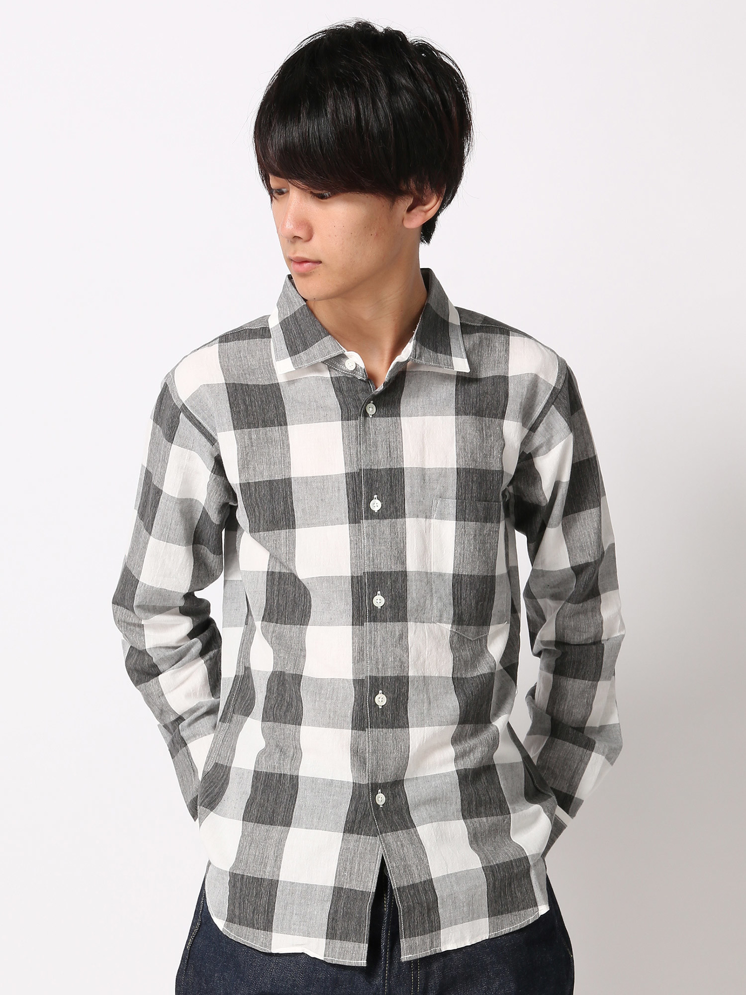 【JapanMade】BLOCK CHECK SHIRTS/ブロックチェックシャツ