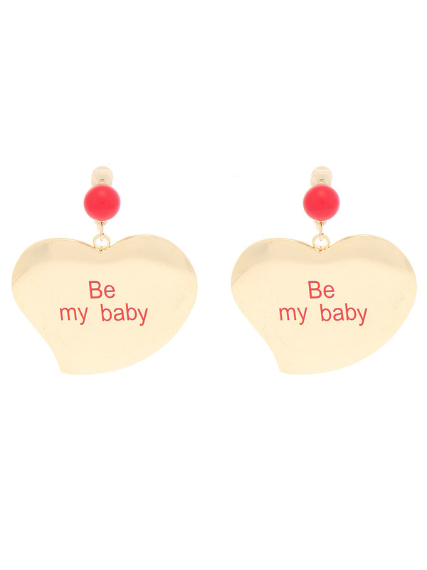 WEGO/BeMyBabyイヤリング(レッド)