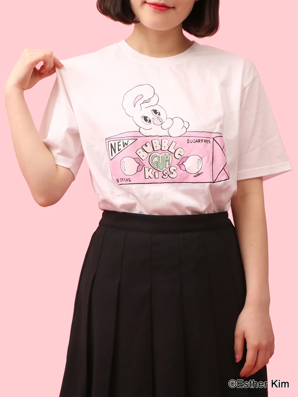 WC|ã€Esther Kimã‚³ãƒ©ãƒœã€‘ã‚¬ãƒ Tã‚·ãƒ£ãƒ„(ãƒ›ãƒ¯ã‚¤ãƒˆ)